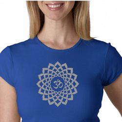 Ladies Yoga Shirt Sahasrara Chakra Meditation Crewneck Shirt