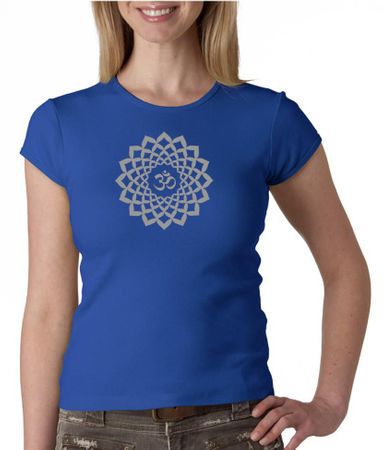 Ladies Yoga Shirt Sahasrara Chakra Meditation Crewneck Shirt