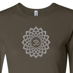 Ladies Yoga Shirt Sahasrara Chakra Meditation Long Sleeve Shirt