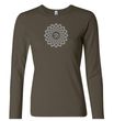 Ladies Yoga Shirt Sahasrara Chakra Meditation Long Sleeve Shirt