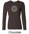 Ladies Yoga Shirt Sahasrara Chakra Meditation Long Sleeve Shirt