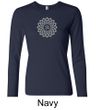 Ladies Yoga Shirt Sahasrara Chakra Meditation Long Sleeve Shirt