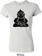 Ladies Yoga Shirt Shadow Buddha Crewneck Tee T-Shirt