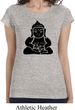 Ladies Yoga Shirt Shadow Buddha Longer Length Tee T-Shirt