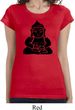 Ladies Yoga Shirt Shadow Buddha Longer Length Tee T-Shirt