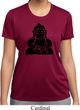 Ladies Yoga Shirt Shadow Buddha Moisture Wicking Tee T-Shirt