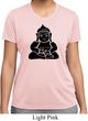 Ladies Yoga Shirt Shadow Buddha Moisture Wicking Tee T-Shirt