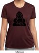 Ladies Yoga Shirt Shadow Buddha Moisture Wicking Tee T-Shirt
