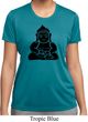 Ladies Yoga Shirt Shadow Buddha Moisture Wicking Tee T-Shirt