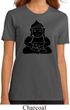 Ladies Yoga Shirt Shadow Buddha Organic Tee T-Shirt