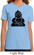 Ladies Yoga Shirt Shadow Buddha Organic Tee T-Shirt