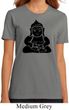 Ladies Yoga Shirt Shadow Buddha Organic Tee T-Shirt