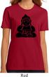 Ladies Yoga Shirt Shadow Buddha Organic Tee T-Shirt