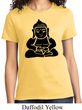 Ladies Yoga Shirt Shadow Buddha Tee T-Shirt