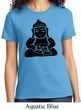 Ladies Yoga Shirt Shadow Buddha Tee T-Shirt