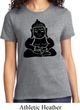 Ladies Yoga Shirt Shadow Buddha Tee T-Shirt