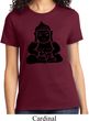 Ladies Yoga Shirt Shadow Buddha Tee T-Shirt