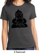 Ladies Yoga Shirt Shadow Buddha Tee T-Shirt