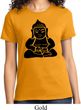 Ladies Yoga Shirt Shadow Buddha Tee T-Shirt