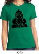 Ladies Yoga Shirt Shadow Buddha Tee T-Shirt