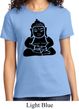 Ladies Yoga Shirt Shadow Buddha Tee T-Shirt