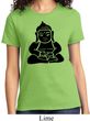 Ladies Yoga Shirt Shadow Buddha Tee T-Shirt