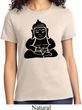Ladies Yoga Shirt Shadow Buddha Tee T-Shirt