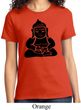 Ladies Yoga Shirt Shadow Buddha Tee T-Shirt
