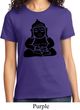 Ladies Yoga Shirt Shadow Buddha Tee T-Shirt
