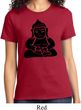 Ladies Yoga Shirt Shadow Buddha Tee T-Shirt