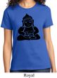 Ladies Yoga Shirt Shadow Buddha Tee T-Shirt