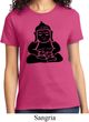 Ladies Yoga Shirt Shadow Buddha Tee T-Shirt