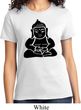 Ladies Yoga Shirt Shadow Buddha Tee T-Shirt