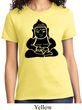 Ladies Yoga Shirt Shadow Buddha Tee T-Shirt