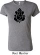 Ladies Yoga Shirt Shadow Ganesha Crewneck Tee T-Shirt