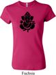Ladies Yoga Shirt Shadow Ganesha Crewneck Tee T-Shirt