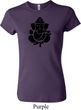 Ladies Yoga Shirt Shadow Ganesha Crewneck Tee T-Shirt