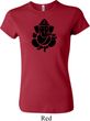 Ladies Yoga Shirt Shadow Ganesha Crewneck Tee T-Shirt