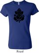 Ladies Yoga Shirt Shadow Ganesha Crewneck Tee T-Shirt