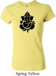 Ladies Yoga Shirt Shadow Ganesha Crewneck Tee T-Shirt