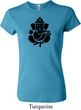 Ladies Yoga Shirt Shadow Ganesha Crewneck Tee T-Shirt