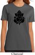 Ladies Yoga Shirt Shadow Ganesha Organic Tee T-Shirt