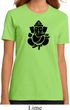 Ladies Yoga Shirt Shadow Ganesha Organic Tee T-Shirt