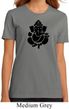 Ladies Yoga Shirt Shadow Ganesha Organic Tee T-Shirt