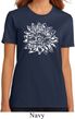Ladies Yoga Shirt Sketch Lotus Organic Tee T-Shirt