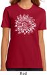 Ladies Yoga Shirt Sketch Lotus Organic Tee T-Shirt
