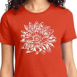Ladies Yoga Shirt Sketch Lotus Tee T-Shirt Ladies Yoga Shirt Sketch Lotus Tee T-Shirt