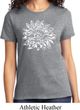 Ladies Yoga Shirt Sketch Lotus Tee T-Shirt
