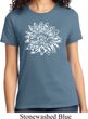 Ladies Yoga Shirt Sketch Lotus Tee T-Shirt