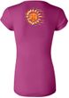 Ladies Yoga Shirt - Sleeping Sun Longer Length Tee (back print)